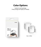 Apple Watch Series 6 / 5 / 4 / SE  (44mm) Case | Slim (2 Pack) - Apple Watch Series 6 / 5 / 4 / SE (44mm) Case | Slim (2 Pack) - Retail packaging next to one clear and one white case.