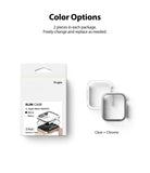 Apple Watch Series 6 / 5 / 4 / SE (40mm) Case | Slim (2 Pack) - Retail packaging next to one clear and one chrome watch case.
