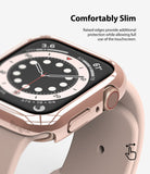 Apple Watch Series 6 / 5 / 4 / SE  (44mm) Case | Slim (2 Pack) - Apple Watch Series 6 / 5 / 4 / SE (44mm) Case | Slim (2 Pack) - Rose gold slim protective case on an Apple Watch.