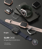 Apple Watch Series 6 / 5 / 4 / SE  (44mm) Case | Slim (2 Pack) - Apple Watch Series 6 / 5 / 4 / SE (44mm) Case | Slim (2 Pack) - Assorted slim protective cases for Apple Watch on a desk.