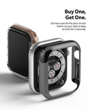 Apple Watch Series 6 / 5 / 4 / SE  (44mm) Case | Slim (2 Pack) - Apple Watch Series 6 / 5 / 4 / SE (44mm) Case | Slim (2 Pack) - Two slim protective cases for Apple Watch on white.