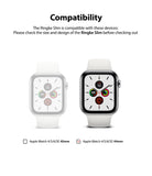 Apple Watch Series 6 / 5 / 4 / SE  (44mm) Case | Slim (2 Pack) - Apple Watch Series 6 / 5 / 4 / SE (44mm) Case | Slim (2 Pack) - Comparison of 40mm and 44mm Apple Watches with case.