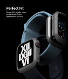 Apple Watch Series 6 / 5 / 4 / SE  (44mm) Case | Slim (2 Pack) - Apple Watch Series 6 / 5 / 4 / SE (44mm) Case - Two grey slim protective cases shown on Apple Watches against black.