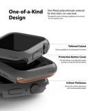 Apple Watch Series 6 / 5 / 4 / SE  (44mm) Case | Slim (2 Pack) - Apple Watch Series 6 / 5 / 4 / SE (44mm) Case | Slim (2 Pack) - Stacked dark gray slim cases showing cutouts and buttons.