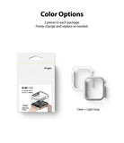 Apple Watch Series 6 / 5 / 4 / SE  (44mm) Case | Slim (2 Pack) - Apple Watch Series 6 / 5 / 4 / SE (44mm) Case | Slim (2 Pack) - Retail packaging next to clear and light gray watch cases.