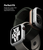 Apple Watch Series 6 / 5 / 4 / SE  (44mm) Case | Slim (2 Pack) - Apple Watch Series 6 / 5 / 4 / SE (44mm) Case - Two Apple Watches with slim protective covers against a black background.
