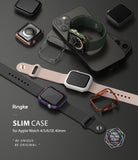 Apple Watch Series 6 / 5 / 4 / SE (40mm) Case | Slim (2 Pack) - Assorted slim protective cases for Apple Watch on display.