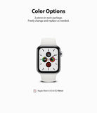 Apple Watch Series 6 / 5 / 4 / SE (40mm) Case | Slim (2 Pack) - White Apple Watch with slim protective case.