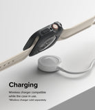 Apple Watch Series (41mm / 40mm) Case | Air Sports - Dark gray protective case on an Apple Watch hovering over a charger.