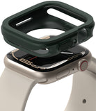 Apple Watch Series (41mm / 40mm) Case | Air Sports - Dark green protective case hovering above a silver Apple Watch.