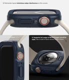 Apple Watch Series (41mm / 40mm) Case | Air Sports - Apple Watch Series Case - Navy blue protective case showing flat edges, digital crown access, and sensor compatibility.