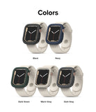 Apple Watch Series (41mm / 40mm) Case | Air Sports - Five Apple Watches with protective cases in black, navy, green, gray, and dark gray.