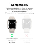 Apple Watch Series (41mm / 40mm) | Air Sports (Black) + Bezel Styling - Compatibility chart showing 40/41mm watch size.