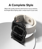 Apple Watch Series (41mm / 40mm) | Air Sports (Black) + Bezel Styling - Black bezel styling hovering over an Apple Watch.