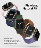 Apple Watch 9 / 8 / 7 (45mm) | Bezel Styling - Five Apple Watches with colorful bands and protective bezels floating.