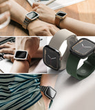 Apple Watch 9 / 8 / 7 (41mm) | Bezel Styling Premium - Collage of Apple Watches featuring metallic protective bezels.