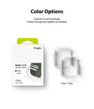 Apple Watch 9 / 8 / 7 (41mm) | Slim - Two clear protective cases for Apple Watch shown next to their retail packaging.
