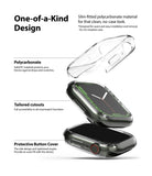 Apple Watch 9 / 8 / 7 (41mm) | Slim - Exploded view of a clear protective watch case showing polycarbonate material and fit.