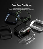Apple Watch 9 / 8 / 7 (45mm) Case | Slim - Multiple colored protective watch cases arranged on a dark reflective surface.