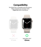 Apple Watch 9 / 8 / 7 (45mm) Case | Slim - Compatibility chart showing 45mm Apple Watch is correct and 41mm is incorrect.