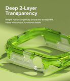 Apple Watch Series (45mm / 44mm) Case | Fusion Bumper - Apple Watch Series Case | Fusion Bumper - A transparent, lime green two-layer protective bumper case for Apple Watch.