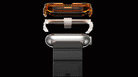 Apple Watch Series (45mm / 44mm) Case | Fusion Bumper - Exploded view of a watch case, bumper, and frame assembling.