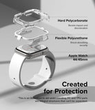 Apple Watch Series (45mm / 44mm) Case | Fusion Bumper - Exploded view of a watch case showing polycarbonate and TPU layers.