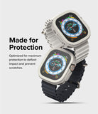 Apple Watch Ultra 3 / 2 / 1 Case | Air Sports - Two Apple Watches with protective cases and ridged bands stacked.
