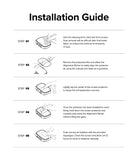 Apple Watch Ultra 3 / 2 / 1 | Glass + Bezel Styling Combo - Five-step illustrated guide for installing a screen protector.