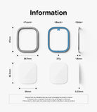 Apple Watch Ultra 3 / 2 / 1 | Glass + Bezel Styling Combo - Apple Watch Ultra Styling Combo - Technical diagram showing dimensions and weight for a watch bezel and screen protector.
