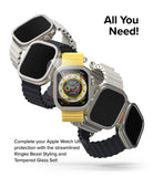 Apple Watch Ultra 3 / 2 / 1 | Glass + Bezel Styling Combo - Multiple Apple Watches with protective bezels and glass.