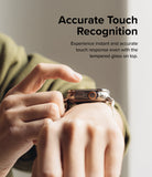 Apple Watch Ultra 3 / 2 / 1 | Glass + Bezel Styling Combo - Finger touching an Apple Watch Ultra with screen protector.
