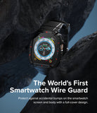 Apple Watch Ultra 3 / 2 / 1 Case + Band | Fusion-X Guard - Rugged black protective case on an Apple Watch Ultra.