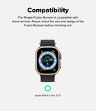 Apple Watch Ultra 3 / 2 / 1 Case | Fusion Bumper - Compatibility graphic showing an Apple Watch Ultra with a bumper.