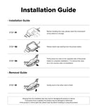 Apple Watch Ultra 3 / 2 / 1 Case | Fusion Bumper - Illustrated guide showing steps to clean, install, and remove the watch case.