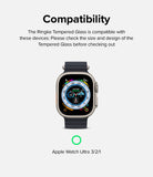 Apple Watch Ultra 3 / 2 / 1 Screen Protector | Glass - Apple Watch Ultra 3 / 2 / 1 Screen Protector - Apple Watch Ultra with a colorful watch face and a green checkmark icon.