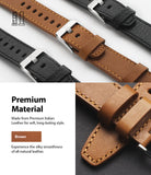 Apple Watch 49·46·45·44·42 mm | Leather One Classic Band - Apple Watch Leather One Classic Band - Brown and black leather watch straps with silver buckles and stitched details.