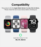 Apple Watch 42·41·40·38 mm | Leather One Padded Slim - Four Apple Watches in different colors showing compatibility.