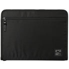 Pad Pouch | Smart Zip Pouch - A black rectangular zippered pouch with a branded fabric tag in the bottom corner.