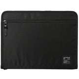 Pad Pouch | Smart Zip Pouch - A black rectangular zippered pouch with a branded fabric tag in the bottom corner.