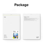 Fusion + Outstanding | iPad - Front and back view of Ringke iPad case packaging with product label and feature icons.
