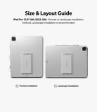 Fusion Plus + Outstanding | iPad - iPad Pro 12.9 inch showing portrait and landscape kickstand installation options.