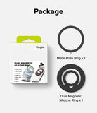 Dual Magnetic Silicone Ring - Product information for a Ringke Dual Magnetic Silicone Ring with dimensions, material details, and specifications.