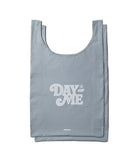 Day-Me Bag - A grey foldable tote bag with a white Day-Me logo and Ringke branding on a white background.