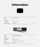 Holder Link Eyelet Keyring - Specification chart for Ringke Holder Link and Eyelet Keyring Strap with product images.