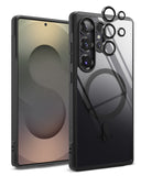 [Bundle] Galaxy S25 Ultra | Fusion Bold Magnetic - Galaxy S25 Ultra | Fusion Bold Magnetic - Black phone case with magnetic ring and separate lens protectors.