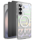 [Bundle] Galaxy S26 | Fusion Design Magnetic - Clear phone case with magnetic ring and colorful graphic on Galaxy S26.