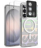 [Bundle] Galaxy S26 | Fusion Design Magnetic - Galaxy S26 | Fusion Design Magnetic - Clear phone case with magnetic ring, screen protector, and camera lens cover.