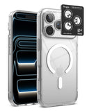 [Bundle] iPhone 17 Pro | Fusion Magnetic - Clear magnetic phone case with lens protector packaging on white background.