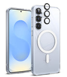 [Bundle] Galaxy S25 | Fusion Magnetic - Clear phone case with magnetic ring and lens protectors for Galaxy S25.